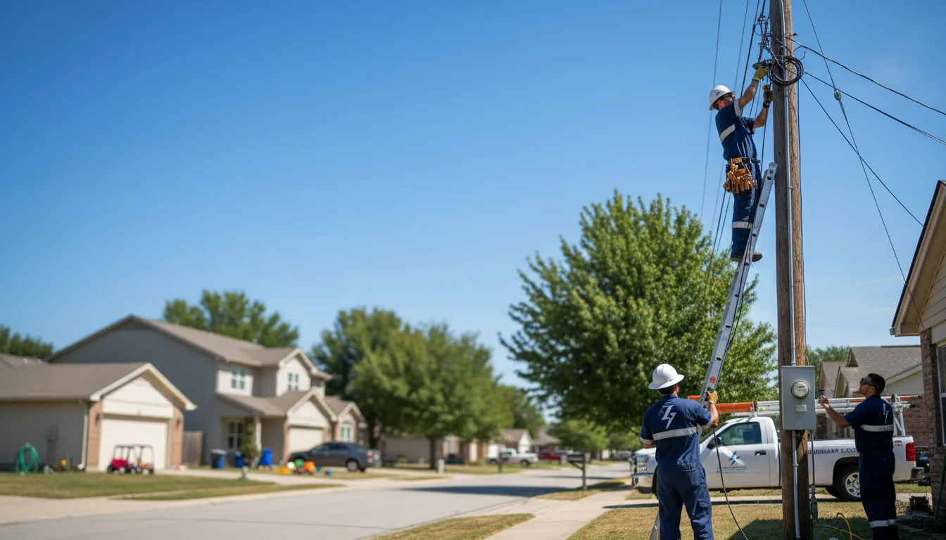 Residential electrician providing installation services in Irving, NY